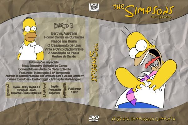 Os Simpsons (6ºTemporada Completa) (Digital 4 DVDs)✐