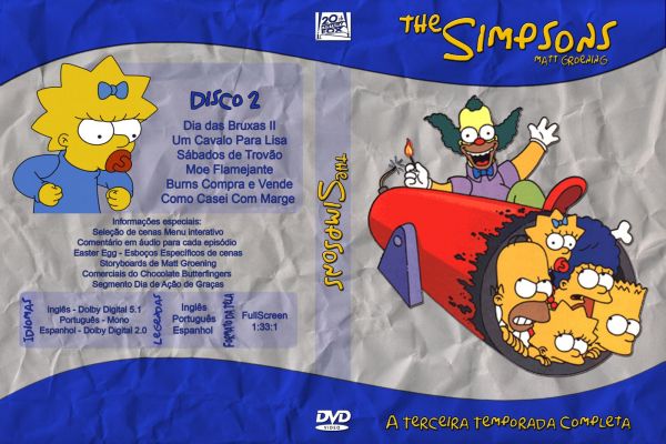 Os Simpsons (3ºTemporada Completa) (Digital 4 DVDs)✐