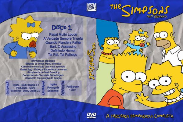 Os Simpsons (3ºTemporada Completa) (Digital 4 DVDs) ©