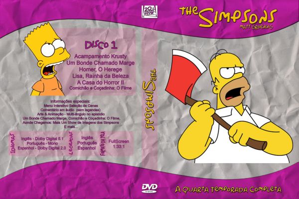 Os Simpsons (4ºTemporada Completa) (Digital 4 DVDs) ©